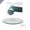 WGVI WGV Large Round Mirror Plate 10" Diameter, 4.5 mm Thickness, Frameless Sanded Edges, Quality Thick Candle Tray, Home Event Party Wedding Table Centerpiece Wall Decor, 1 Piece view 2
