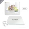 WGVI WGV Square Mirror Plate Sets Bulk 14" Width, 4.5 mm Thickness, Frameless Sanded Edges, Quality Thick Candle Tray, Home Event Party Wedding Table Centerpiece Wall Decor, 12 Pieces view 2