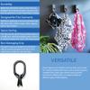 Black Scarf Clip Hangers for Retail, Economic Plastic Fine Garment Pinch Hooks, 1000 Pack view 2