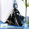 Black Scarf Clip Hangers for Retail, Economic Plastic Fine Garment Pinch Hooks, 1000 Pack view 4