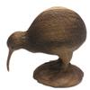 NOVICA Wood Sculpture Handcarved Hibiscus Kiwi Bird from Bali Brown Indonesia Animal Themed [6.25in H x 7in W x 3.9in D] 'Kiwi Bird' view 3