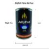 Real JellyFish Flame Premium Gel Fuel 24 Cans Indoor or Outdoor Made in USA 13oz view 2