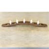 Wine Barrel Stave 5-Candle Holder view 2