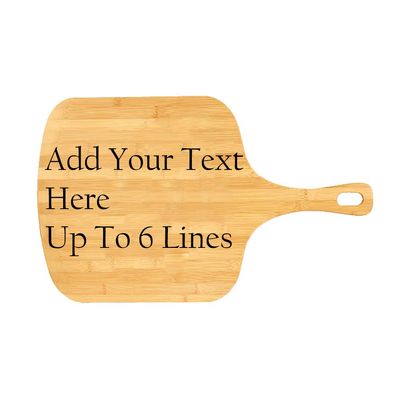 Bamboo Pizza Customized Cutting Board, Personalize With Your Own Text, Design Your Own Board
