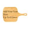 Bamboo Pizza Customized Cutting Board, Personalize With Your Own Text, Design Your Own Board view 1