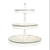 Creative Co-Op Decorative Wood & Tin 3 Tier Tray view 1