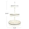 Creative Co-Op Decorative Wood & Tin 3 Tier Tray view 3