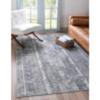 Unique Loom Portland Collection Area Rug - Depoe (9' x 12' Rectangle, Gray/ Ivory) view 2