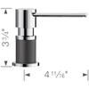 BLANCO, Anthracite 402300 LATO Kitchen Soap Dispenser, 10 oz view 3