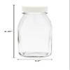 Restaurantware-French Countryside 10 Ounce Juice Bottles, 10 Square Juicing Bottles - With Tamper-Evident Caps, Reusable, Clear Glass Juicing Storage Bottle, For Smoothies, Milk, Tea, And More view 4