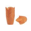 Restaurantware Panificio Premium 4 oz Orange Paper Tulip Baking Cup: Paper Baking Cups Perfect for Muffins Cupcakes or Mini Snacks - Greaseproof - Disposable and Recyclable - 200ct Box view 1