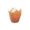 Restaurantware Panificio Premium 4 oz Orange Paper Tulip Baking Cup: Paper Baking Cups Perfect for Muffins Cupcakes or Mini Snacks - Greaseproof - Disposable and Recyclable - 200ct Box view 2