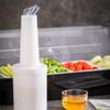 Restaurantware 1 qt Plastic Quick Pour Storage Container Bottle - with Clear Spout and Lid - Bar Storage Bottle - 3 1/2" x 3 1/2" x 13" - 1ct Box - Bar Lux view 3