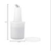 Restaurantware 1 qt Plastic Quick Pour Storage Container Bottle - with Clear Spout and Lid - Bar Storage Bottle - 3 1/2" x 3 1/2" x 13" - 1ct Box - Bar Lux view 4