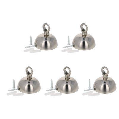 Othmro 5Pcs 2.3inch Ceiling Light Canopy Kit, Vintage Chandelier Ceiling Plate with Hook, Retro Pendant Light Canopy Kit with All Mounting Hardware for Hanging Chained Pendant Light or Chandelier
