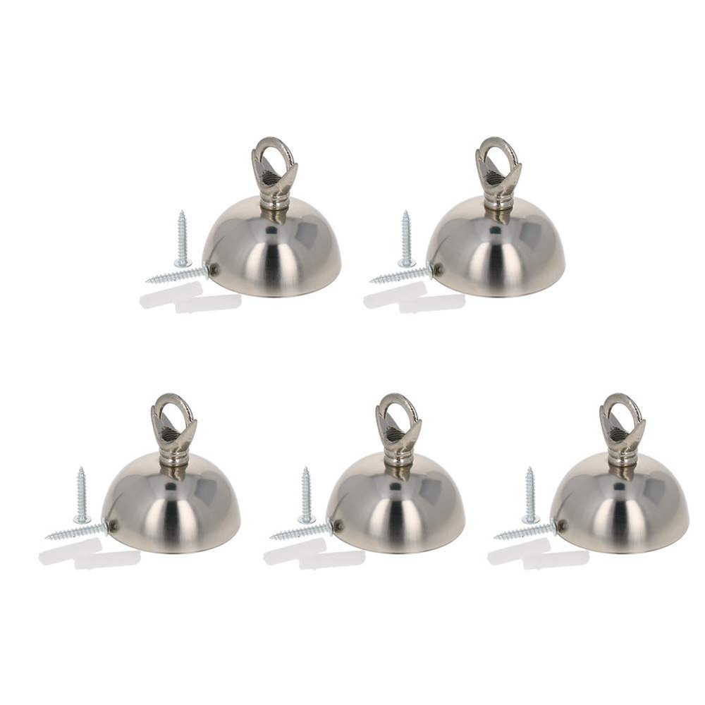 Othmro 5Pcs 2.3inch Ceiling Light Canopy Kit, Vintage Chandelier Ceiling Plate with Hook, Retro Pendant Light Canopy Kit with All Mounting Hardware for Hanging Chained Pendant Light or Chandelier