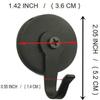 Magnetic Seasonal Wreath Hanger Over The Steel DoorSecures Wreaths and Decorations to Steel Door - for Christmas Wreath Front Door Hanger Hook Stand Rack - No Nails No Wires to Door ! - 2/PK view 3