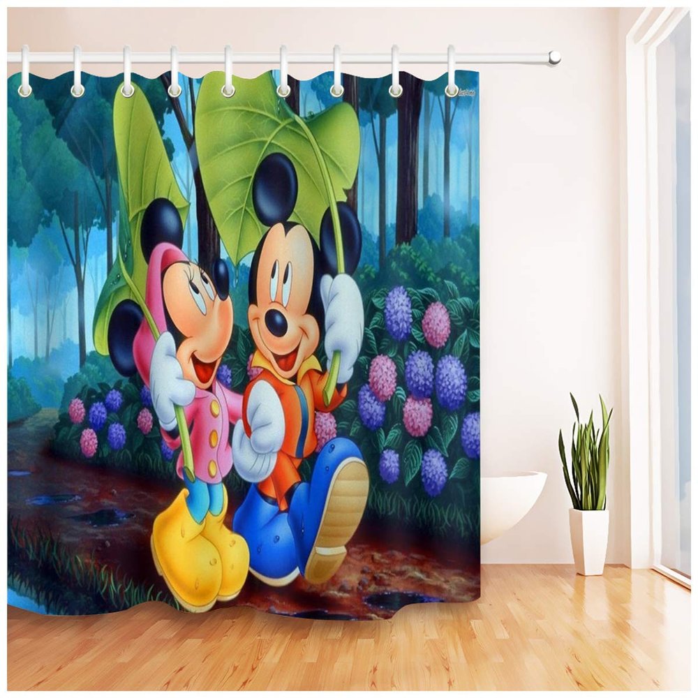 CGUGH 69 x 72 inch Art Style Shower Curtain with Hooks