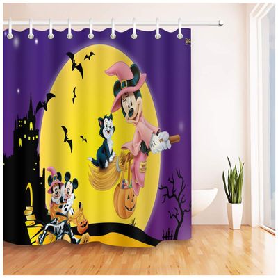 CGUGH 36 x 72 inch Art Style Shower Curtain with Hooks