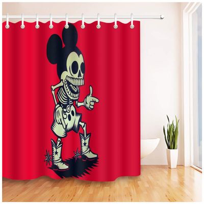 CGUGH 66 x 72 inch Art Style Shower Curtain with Hooks