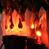 SUNSGNE Christmas Flicker Flame Light Bulbs, Crystal Clear Flame Tip Candelabra Bulbs, C18 Flickering Replacement Bulbs Dances with Orange Flame, 1 Watt, 120 Volt, E12 Candelabra Base, 12 Pack view 4