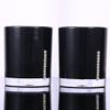 Bathroom Accessories Set 5 Piece Acrylic Modern Bath Organizer with Toothbrush Holder Dispenser Dish & Straw Tumbler for Bathroom Black view 1