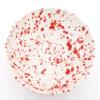 ART ESCUDELLERS Ceramic Bowl, Handmade and Handpainted in Mate RED Decoration. 11,02" x 11,02" x 3,94" view 2