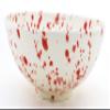 ART ESCUDELLERS Ceramic Bowl, Handmade and Handpainted in Mate RED Decoration. 11,02" x 11,02" x 3,94" view 3