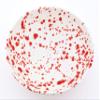 ART ESCUDELLERS Ceramic Bowl, Handmade and Handpainted in Mate RED Decoration. 9,06" x 9,06" x 3,15" view 2