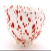 ART ESCUDELLERS Ceramic Bowl, Handmade and Handpainted in Mate RED Decoration. 9,06" x 9,06" x 3,15" view 3