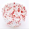 ART ESCUDELLERS Ceramic Bowl 18, Handmade and Handpainted in Mate RED Decoration. 7,09" x 7,09" x 2,95" view 1