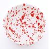 ART ESCUDELLERS Ceramic Bowl 18, Handmade and Handpainted in Mate RED Decoration. 7,09" x 7,09" x 2,95" view 2