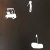 DCentral Golf Scene Flexible Vinyl Screen Magnes; Double-Sided. White-Easier to See Day & Night. Decorative. Helps to Stop Walking into Screens, for Non_RETRACTABLES,Size Varies Between 3" and 4" view 4