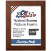 US Art 10x19 Country Walnut Brown Flat 1.25 Inch, Smooth Wrapped Finish Wood Composite Wall Decor Picture Poster Frame view 1