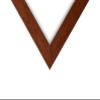 US Art 10x19 Country Walnut Brown Flat 1.25 Inch, Smooth Wrapped Finish Wood Composite Wall Decor Picture Poster Frame view 4