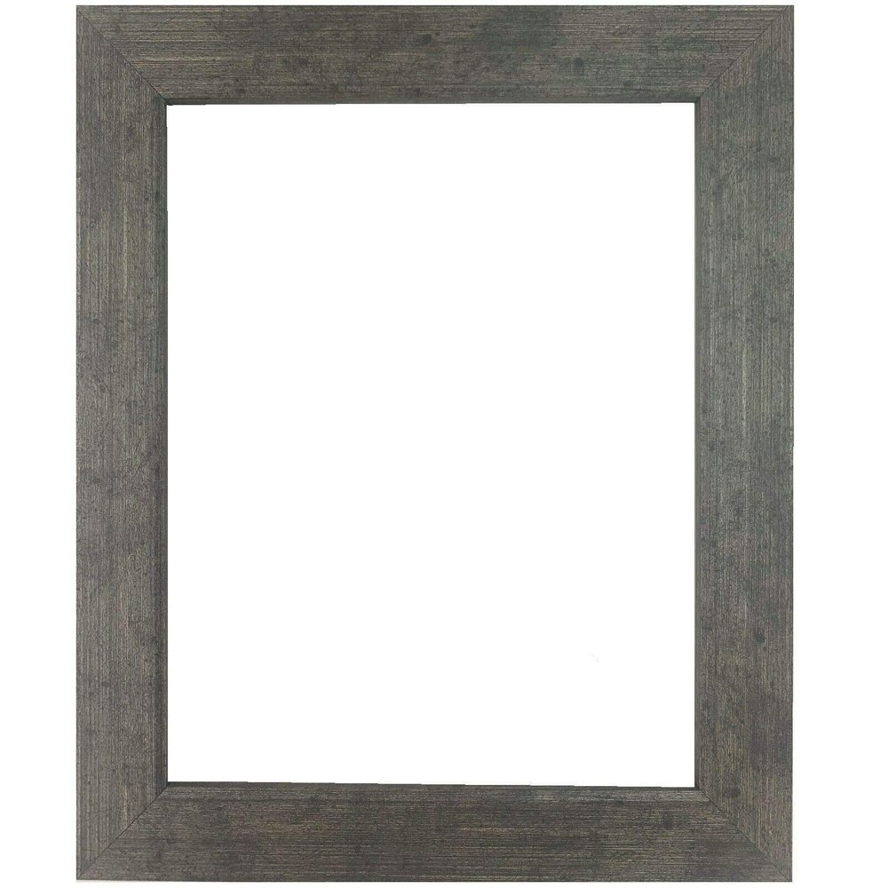 US Art 20x23 Italian Carbon Silver Flat 1.25 Inch, Smooth Wrapped Finish Wood Composite Wall Decor Picture Poster Frame
