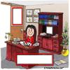 PrintedPerfection.com Personalized Friendly Folks Lawyer - Female MINI Snow Globe Frame Gift view 3