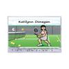 PrintedPerfection.com Personalized Name that Toon Tennis Player - Female MINI Snow Globe Frame Gift view 2