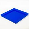Blue Translucent Acrylic Organizer Tray, 10 x 10 Low-Profile Display & Vanity Tray BPA-Free, Bathroom, Desk, Decor & Serving (Dry Use Only) - Made in USA view 1