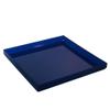 Blue Translucent Acrylic Organizer Tray, 10 x 10 Low-Profile Display & Vanity Tray BPA-Free, Bathroom, Desk, Decor & Serving (Dry Use Only) - Made in USA view 3