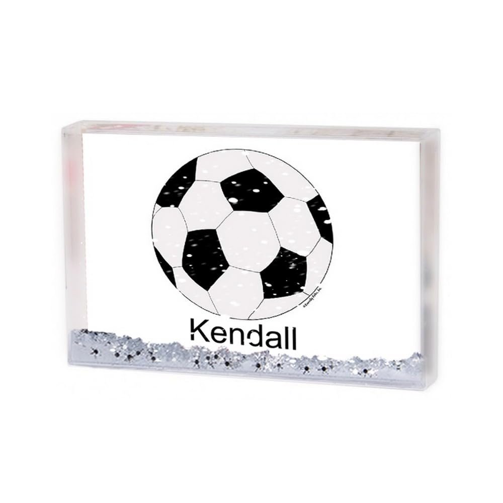 PrintedPerfection.com Personalized Friendly Folks Soccer - Friendly Kids Mini Snow Globe Frame Gift