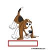 PrintedPerfection.com Personalized Friendly Folks Beagle MINI Snow Globe Frame Gift view 3