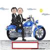 PrintedPerfection.com Personalized Friendly Folks Motorcycle - Couple MINI Snow Globe Frame Gift view 3