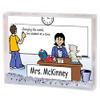 PrintedPerfection.com Personalized Name That Toon Teacher, High School - Female MINI Snow Globe Frame Gift view 4
