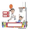 PrintedPerfection.com Personalized Friendly Folks Basketball Player - Female MINI Snow Globe Frame Gift view 3