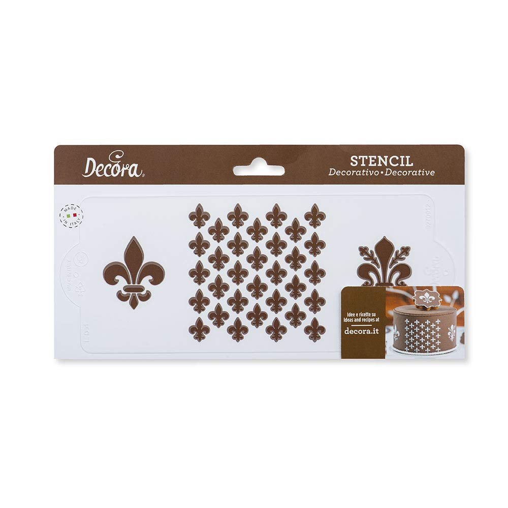 Decora Stencil Lily 10 X 25 CM, Plastic