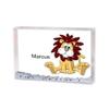 PrintedPerfection.com Personalized Friendly Folks Lion - Male MINI Snow Globe Frame Gift view 1