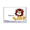 PrintedPerfection.com Personalized Friendly Folks Lion - Male MINI Snow Globe Frame Gift view 2