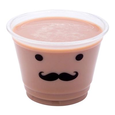 Restaurantware Visage 9 Ounce Cold Drink Cups 1000 Disposable Party Drinking Cups - Lids Sold Separately Monsieur Mustache Design Clear PET Plastic Cups For Birthday Parties Or Ceremonies