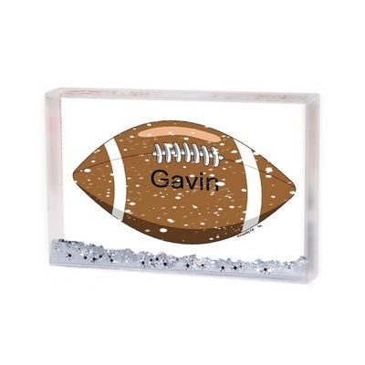 PrintedPerfection.com Personalized Friendly Folks Football - Friendly Kids MINI Snow Globe Frame Gift